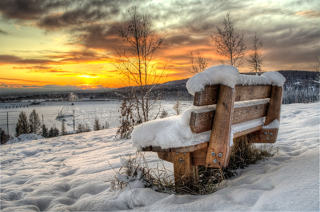snowseat-sunset