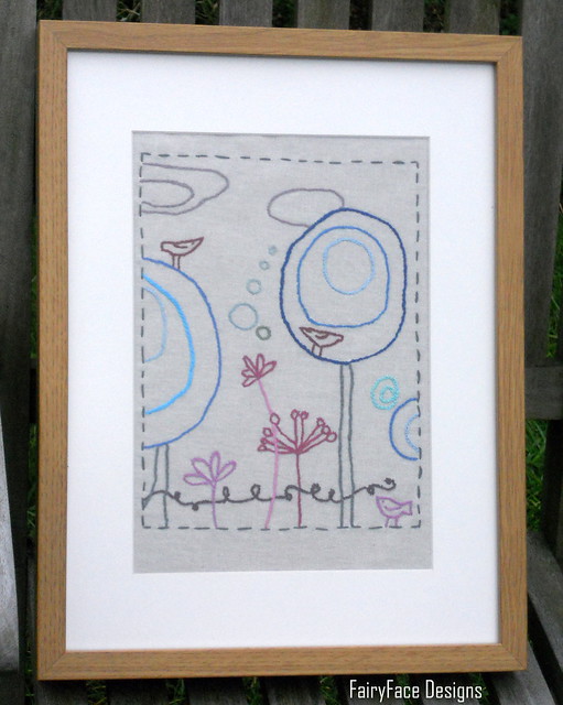 22 Dec embroidery framed