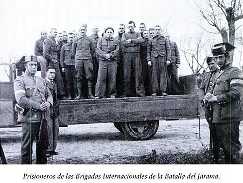 Prisioneros internacionales tras la Batalla del Jarama