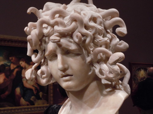 Gian Lorenzo Bernini, The Medusa, 1640s. Carrara marble. Musei Capitolini, Rome