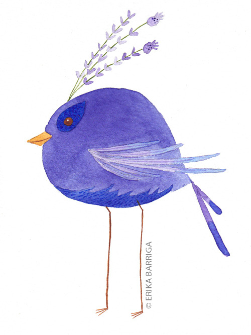 lilac bird