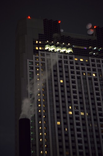 chimney in the night