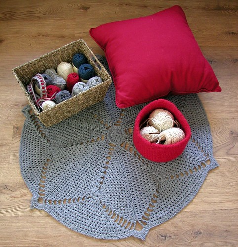Crochet Starburst Floor Rug