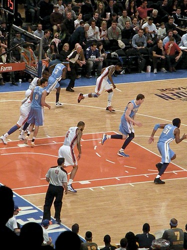 New York Knicks vs. Denver Nuggets 1.21.12