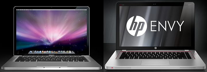 Apple MacBook Pro and HP Envy