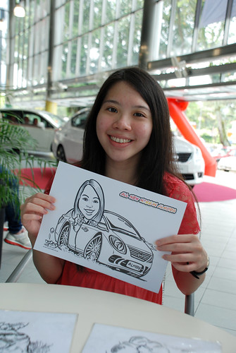 Caricature live sketching for Tan Chong Nissan Almera Soft Launch - Day 1 - 18