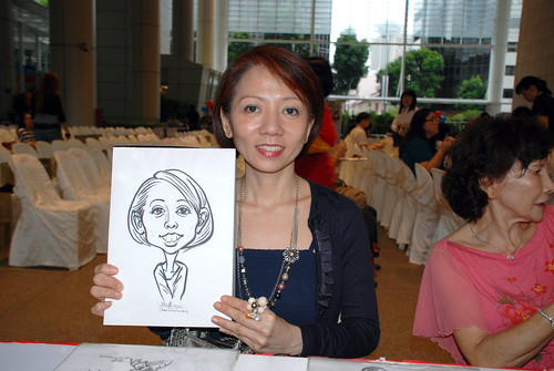 caricature live sketching for kidsREAD Volunteer Appreciation Day 2011 - 2