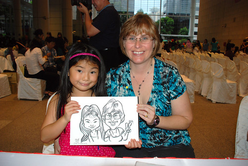 caricature live sketching for kidsREAD Volunteer Appreciation Day 2011 - 5