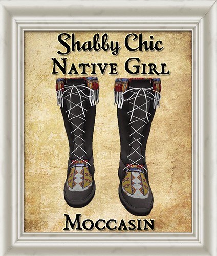 Shabby Chic Native Girl Moccasins by Shabby Chics