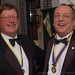Two happy Rotarians at Ormskirk Rotary Club 75th Anniversary of Charter Night Dinner
