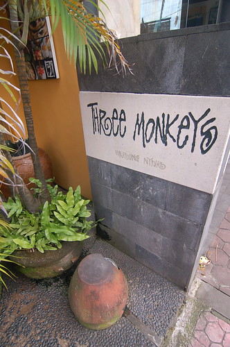 Three Monkeys, Ubud, Bali, Indonesia 印尼 峇里島 烏布 三隻猴子餐廳