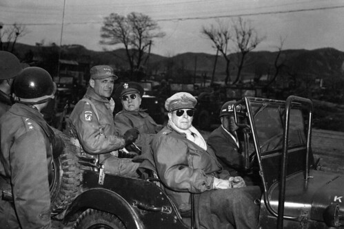 General MacArthur in Jeep M38 by lee.ekstrom