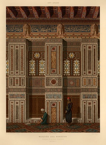 004-Mezquita de El Burdeyny-L'art arabe d'apres les monuments du Kaire…Vol 1-1877- Achille Prisse d'Avennes y otros