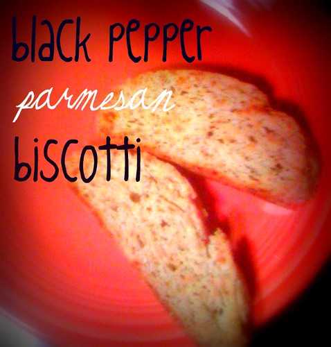 black peper parmesan biscotti