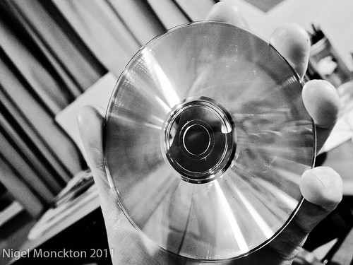 1000/690: 02 Jan 2012: Self-portrait in a CD by nmonckton