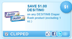 Desitin Diaper Rash Product (excluding 1 Oz.) Coupon