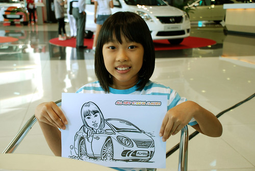 Caricature live sketching for Tan Chong Nissan Motor Almera Soft Launch - Day 3 - 7