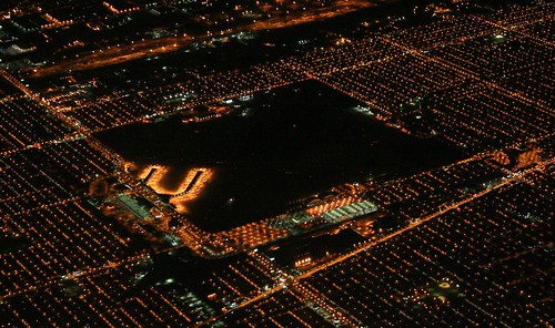 Midway Airport by night