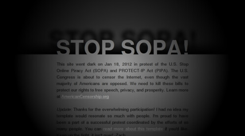 Screenshot of stop-sopa