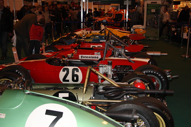 Various types of race cars