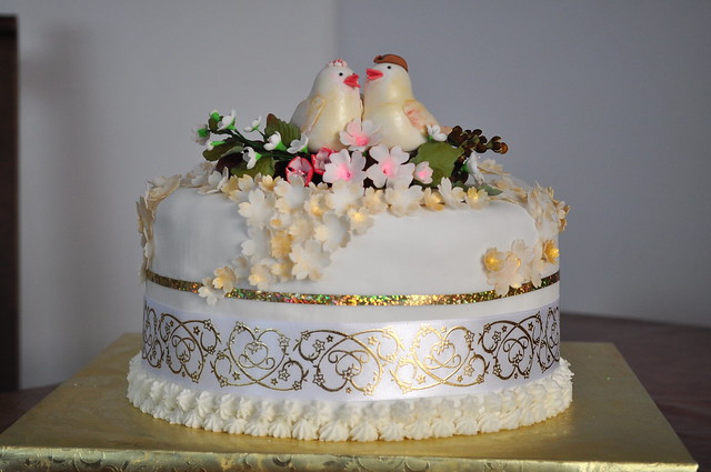 50th Wedding Anniversary Cake A collaboration between our family friend and