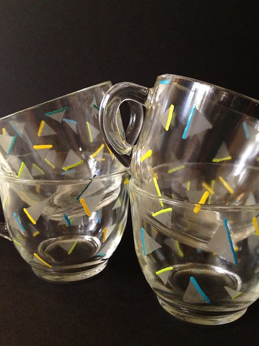 Etched and Confettied Party Punch Cups 11