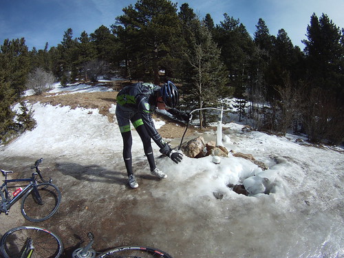 Climbing tempo ride in Boulder with Carson