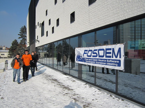 Fosdem 2012, under the snow