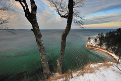 "Miners Castle in Winter"  Pictured Rocks National Lakeshore by Michigan Nut