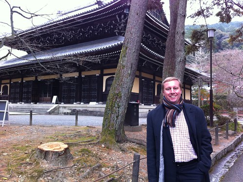 Marc at temple in Kyoto