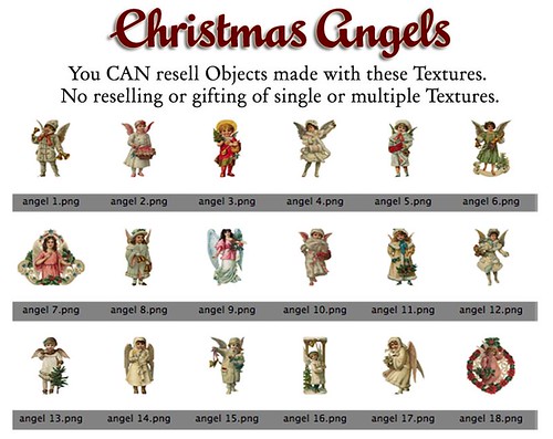 Shabby Chic Vintage Victorian Christmas Angel Textures by Shabby Chics