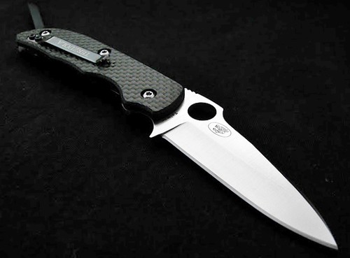 Spyderco C131CFP Terzuola Folding Knife 3" S30V Plain Blade, Carbon Fiber Handles