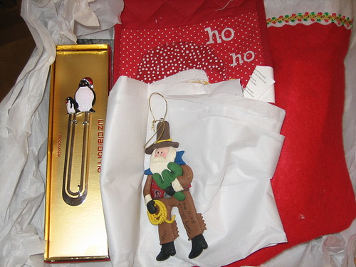 Book Blogger Holiday Swap 2011 -- Cowboy Santa