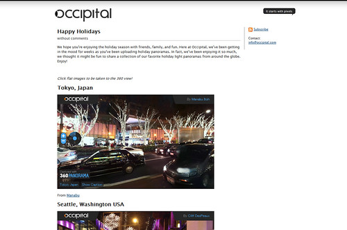 occipital のオフィシャルブログに紹介された！