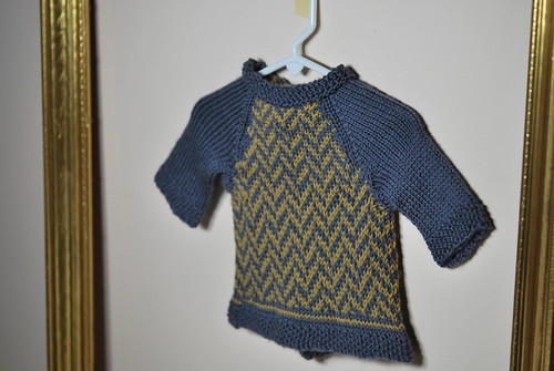 Finished Chevron Baby Sweater