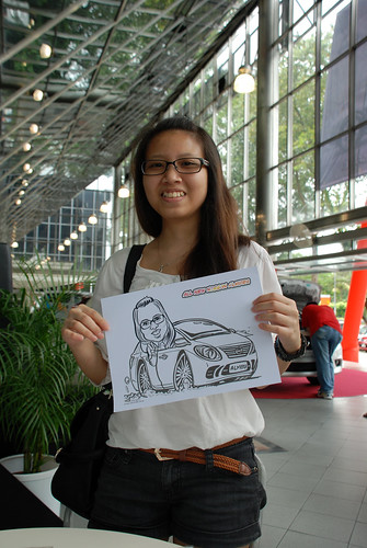 Caricature live sketching for Tan Chong Nissan Almera Soft Launch - Day 2 - 12