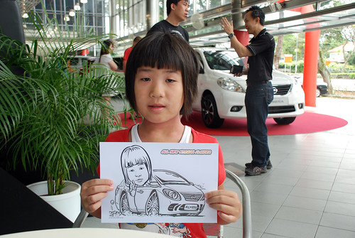 Caricature live sketching for Tan Chong Nissan Almera Soft Launch - Day 2 - 15