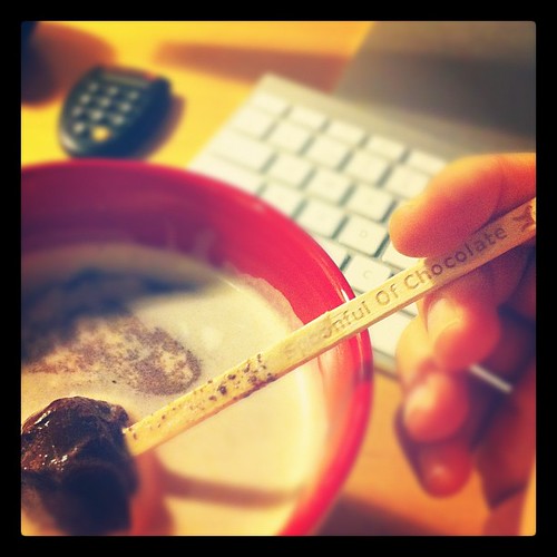 Spoonful of chocolate! Mmmmm.. ☕❤