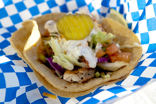 Fish Taco at Ocean Beach Cafe