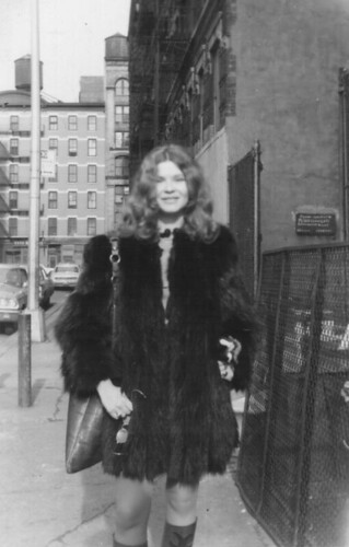 Trina Robbins in the Joni Mitchell coatiThe Coat