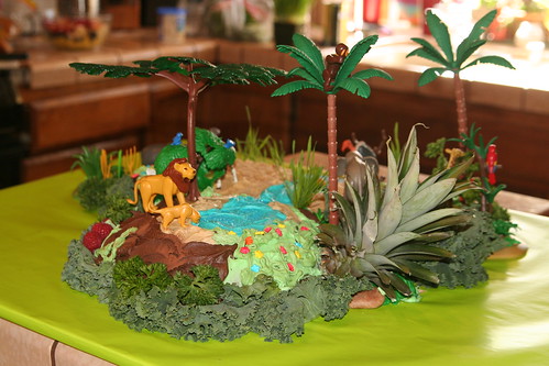 Finished Jungle Birthday Cake
