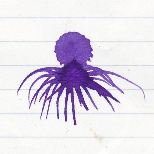 Purple ink octopus