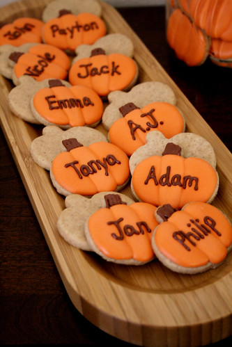Mini Pumpkin cookies.