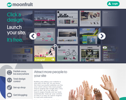 Get your business online with Moonfruit