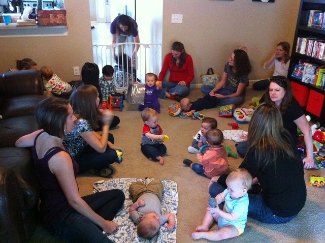 Just hosted 14 women and 14 babies for a playdate. Wild!