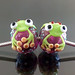 Charm bead : Green frog