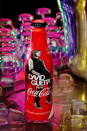 David Guetta Coke bottle by FoodBev Photos