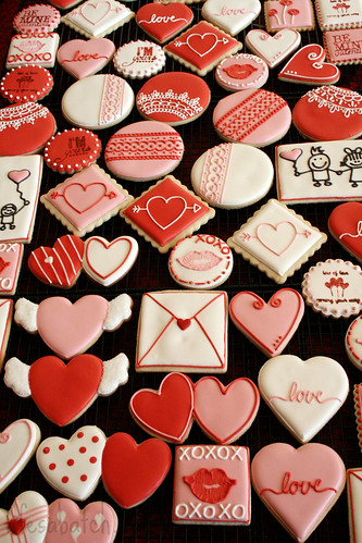 2012 Valentine Cookies.