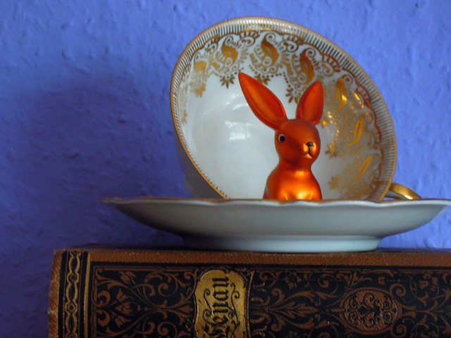 A rabbit waiting for Easter.