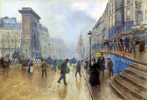 The Boulevard Saint-Denis in Paris [1899] by Gandalf's Gallery